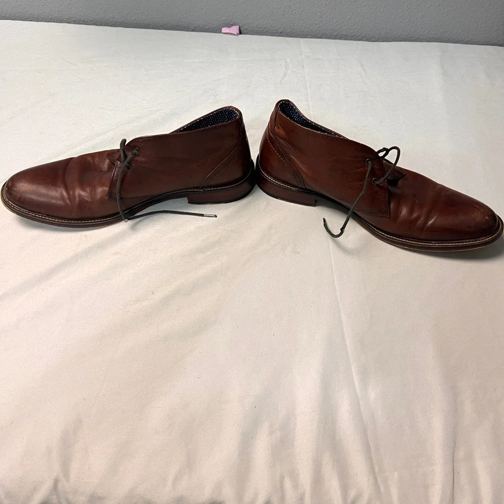 Aston Grey Haroldus Mens 10 Tan Brown‎ Leather Chukka Desert Boots 1006836